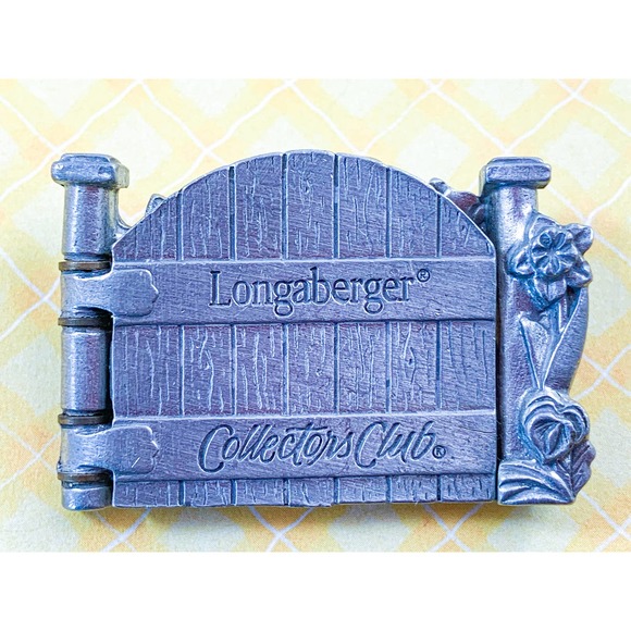Longaberger® Collectors Club Tulip / Hinged Garden Gate Brooch / Pin - Picture 3 of 6